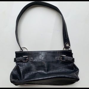 VERY RARE Black Tommy Hilfiger Crocodile Print Bag